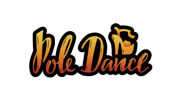 带有纹理的钢管舞字母图片下载