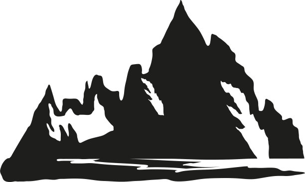 轮廓山脉顶峰图片下载