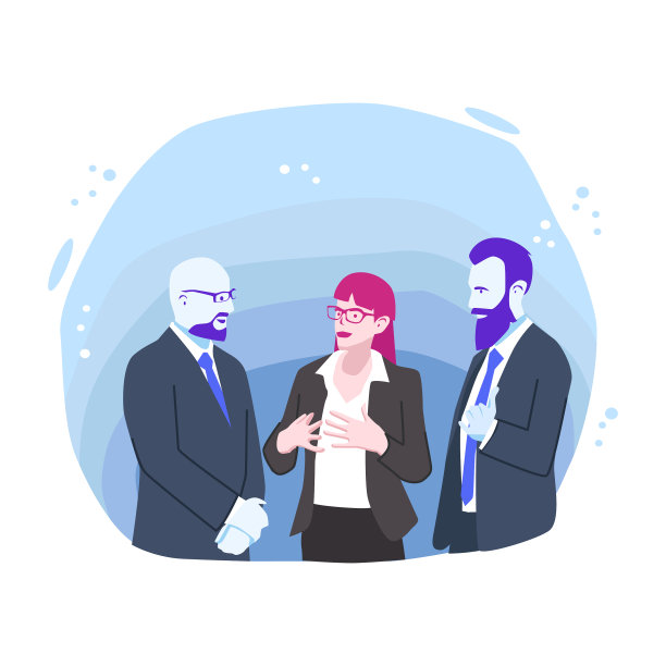 商务人士开会讨论策略图片下载