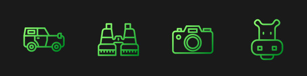 在公路车双筒望远镜外设置行摄影相机图片下载