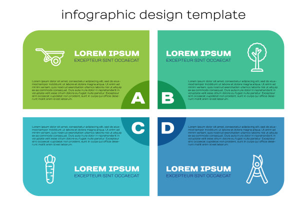 设置线胡萝卜手推车与泥土园艺图片下载