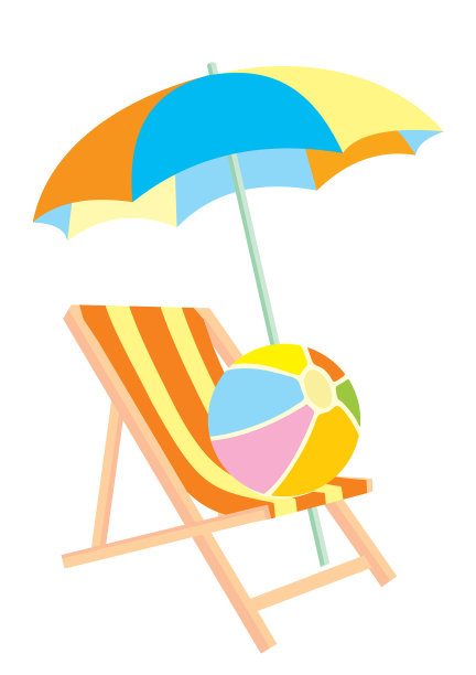 伞与甲板椅球图片下载