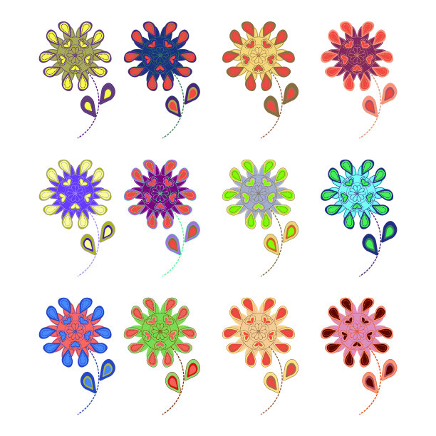 花蕾多色，花童多图片下载