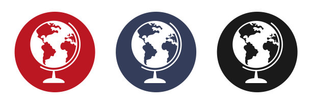 全球的图标集。教育的概念。全球范围内说明。图片下载