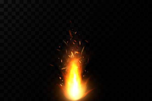 烈火的火花。fire.Vector的火花。图片下载