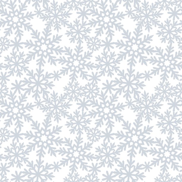 方形无缝的雪花图案。图片下载