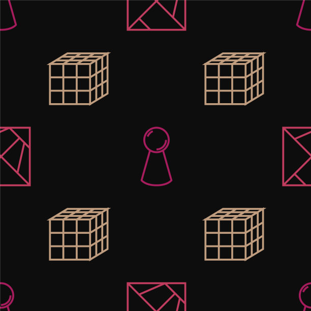 在棋盘游戏中设置魔方和筹码线图片下载