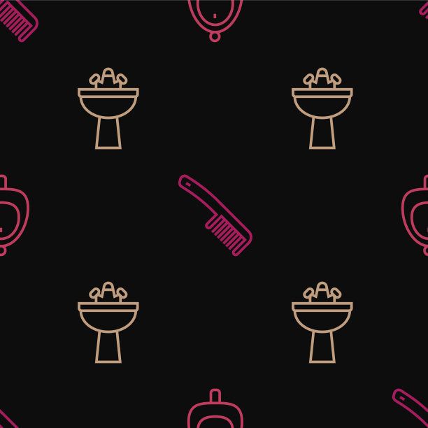 设置马桶便池或小浴盆与线图片下载