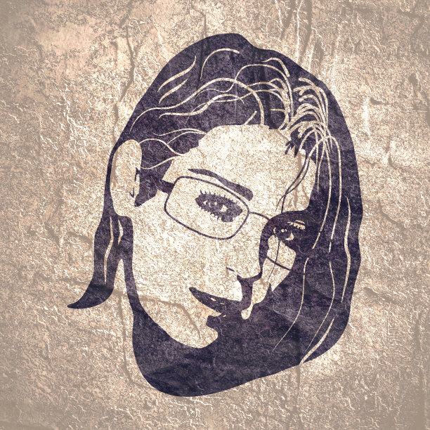 女性头部的轮廓。美丽和时尚图片下载