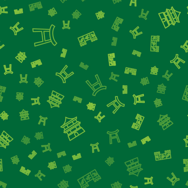 设线日本门中国房子和长城图片下载