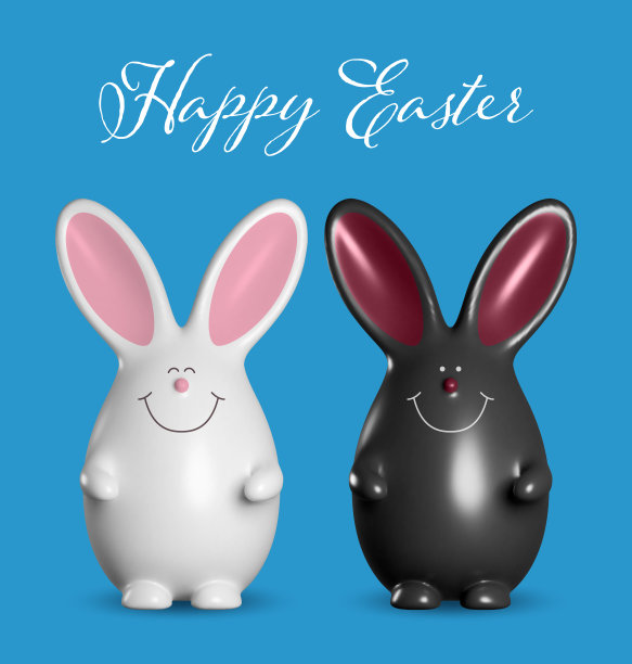 向量插图的复活节兔子图片下载