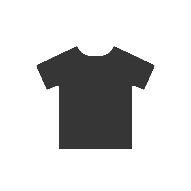简单的t恤上黑色象形图案的衬衫图标图片下载