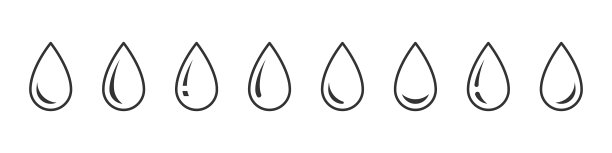水滴线型图标设置水滴或水滴图片下载