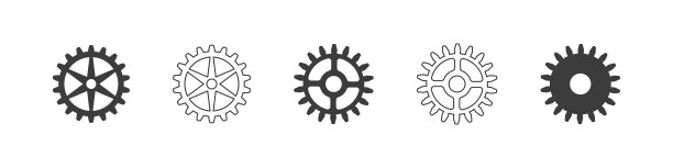 齿轮图标设置为圆形齿轮符号图片下载