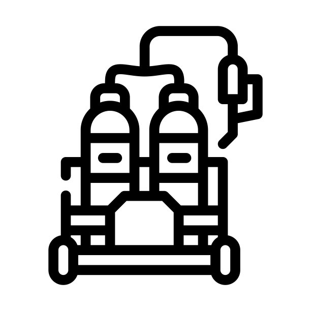 气体焊接线性图标矢量图图片下载