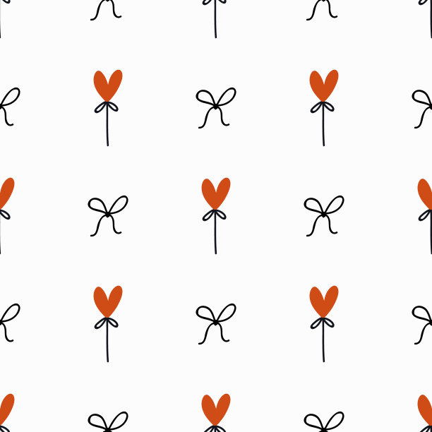 情人节。向量无缝模式。图片下载