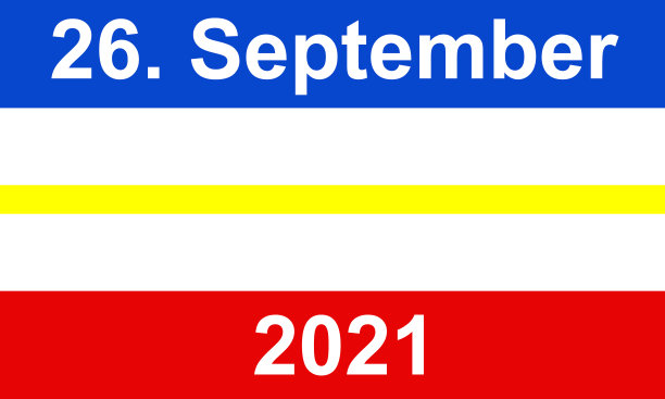 国旗联邦州梅克伦堡-前波莫恩和9月26日图片下载