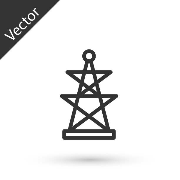 灰线电塔用来支撑一个图片下载