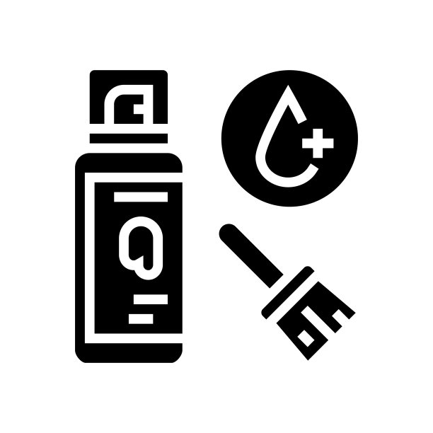 清晰的涂层字形图标矢量插图图片下载