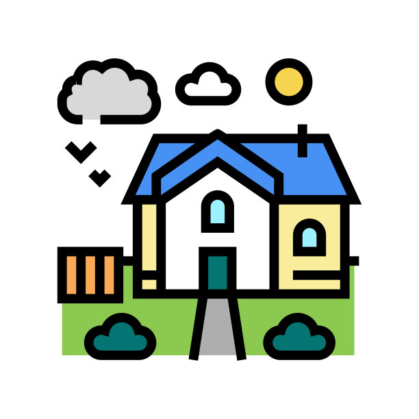 城市区域颜色图标矢量插图图片下载