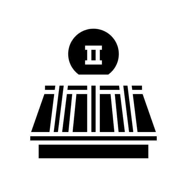 第二阶段的屋顶替换字形图标矢量插图图片下载