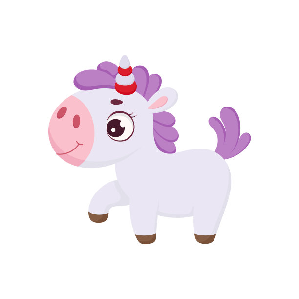 可爱的神奇独角兽搞笑的神奇独角兽卡通图片下载