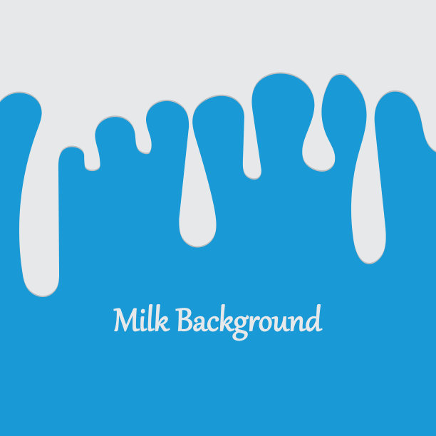 乳白色液体滴蓝色背景图片下载