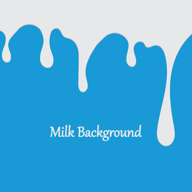 乳白色液体滴蓝色背景图片下载