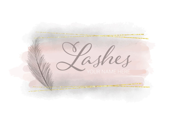 女性水彩标志设计图片下载