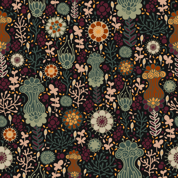 花卉无缝模式图片下载