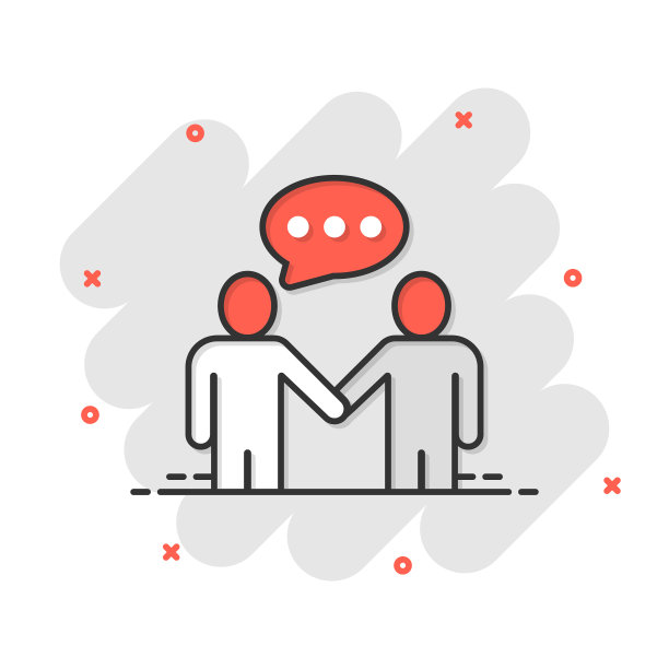 问候手势图标漫画风格的人图片下载