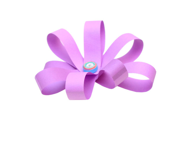 一种孤立的折纸花纸图片下载