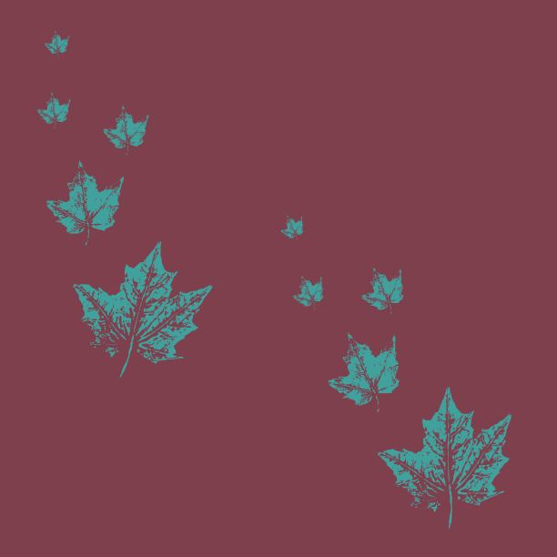 紫红色的枫叶图案，马沙拉色的秋天背景图案，墙纸图像，织物上的横幅印刷图片下载