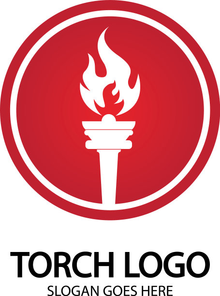 火炬图标设计模板图片下载