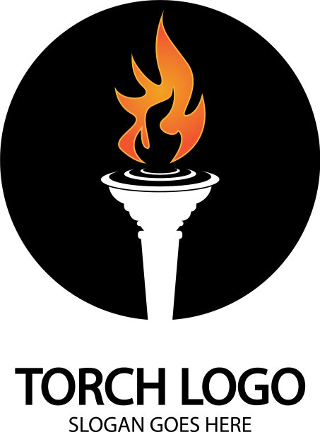 火炬图标设计模板图片下载