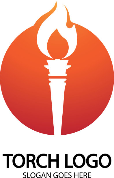 火炬图标设计模板图片下载