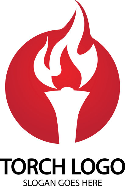 火炬图标设计模板图片下载