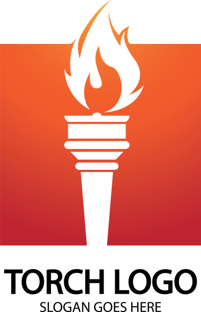火炬图标设计模板图片下载