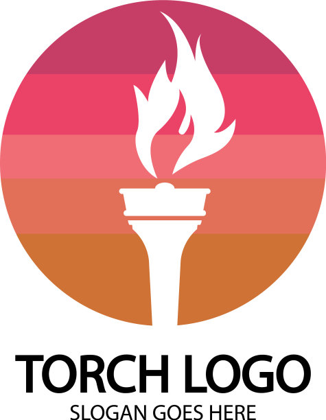 火炬图标设计模板图片下载