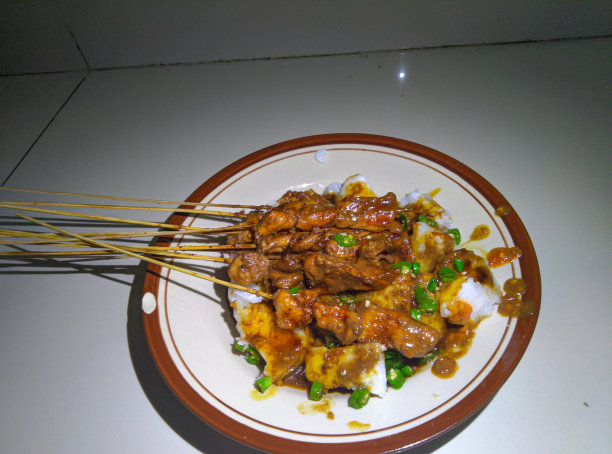 鸡肉沙爹图片下载