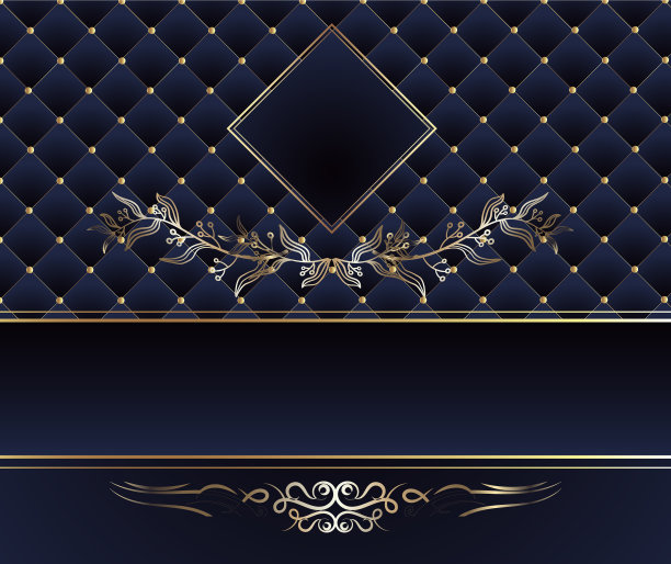 金盒设计金色发光图案图片下载