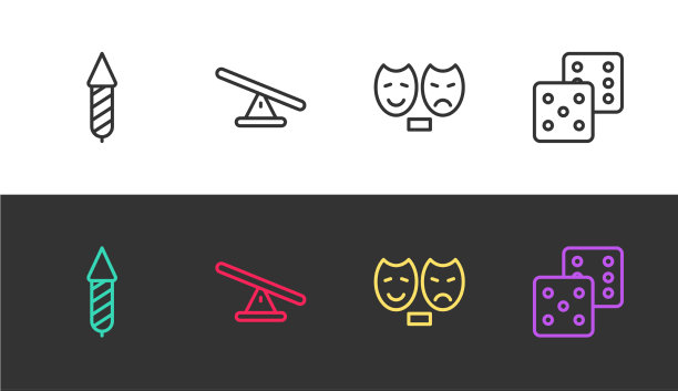 集线烟花火箭跷跷板喜剧和图片下载