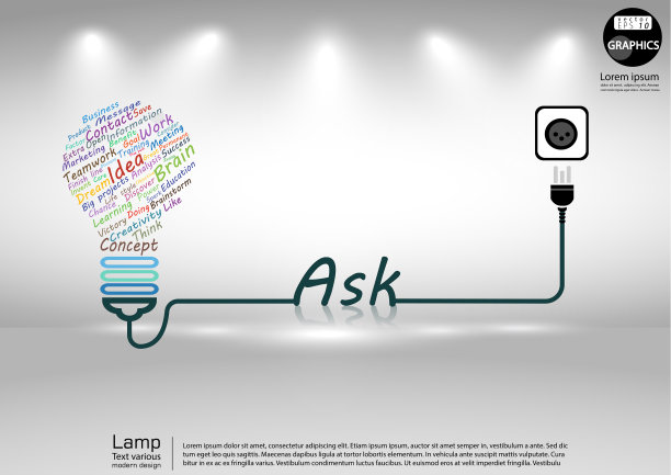 灯泡。插画业务。设计创意和概念思维。为了成功，计划，思考，搜索，分析，沟通，未来的想法，创新技术现代。矢量图片下载