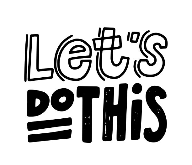 让我们做这个鼓舞人心的旗帜，激励的引用，字母或排字，手写字体t恤打印，设计图片下载