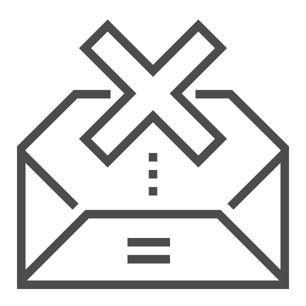 订阅邮件方形线条矢量图标图片下载