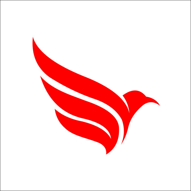 鹰鸟标志模板矢量图标图片下载