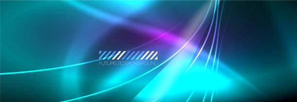 霓虹灯动态光束抽象壁纸图片下载