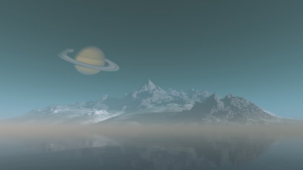 泰坦上的一个岛屿图片下载