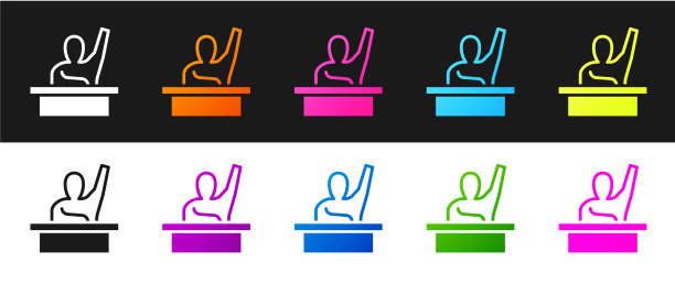 设主动的男生举手回答图片下载