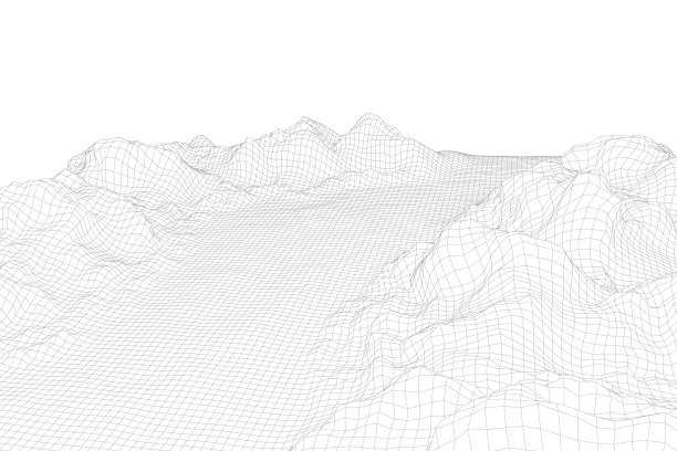 抽象线框景观背景3d图片下载